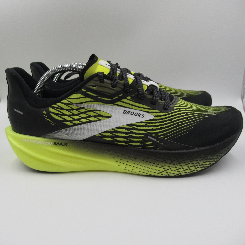 Brooks Hyperion Max Mens 11 Running Shoes Black Yellow 1103901D078